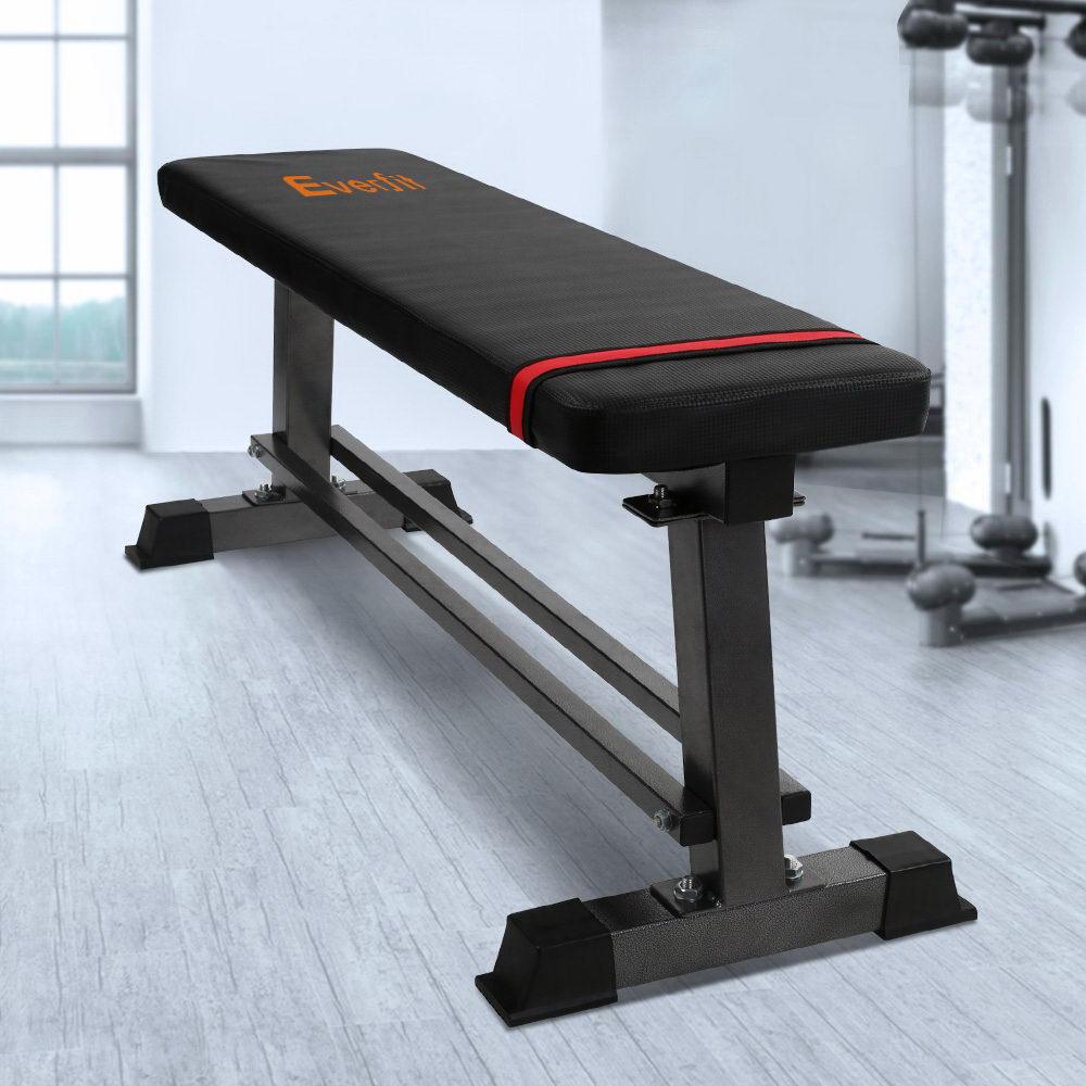 Everfit Weight Bench Flat Bench Press Home Gym Equipment 300kg