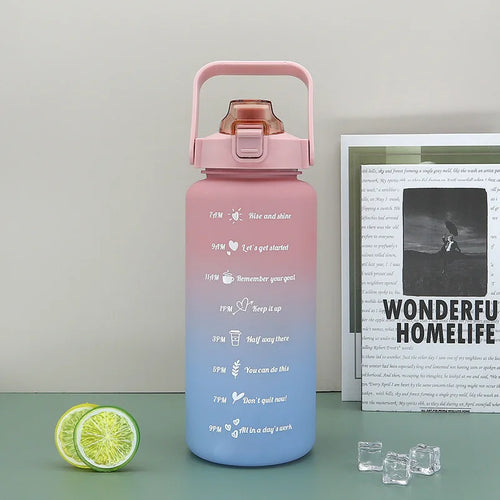 2L Outdoor Large Capacity Sport Water Bottle Creative Plastic Cup