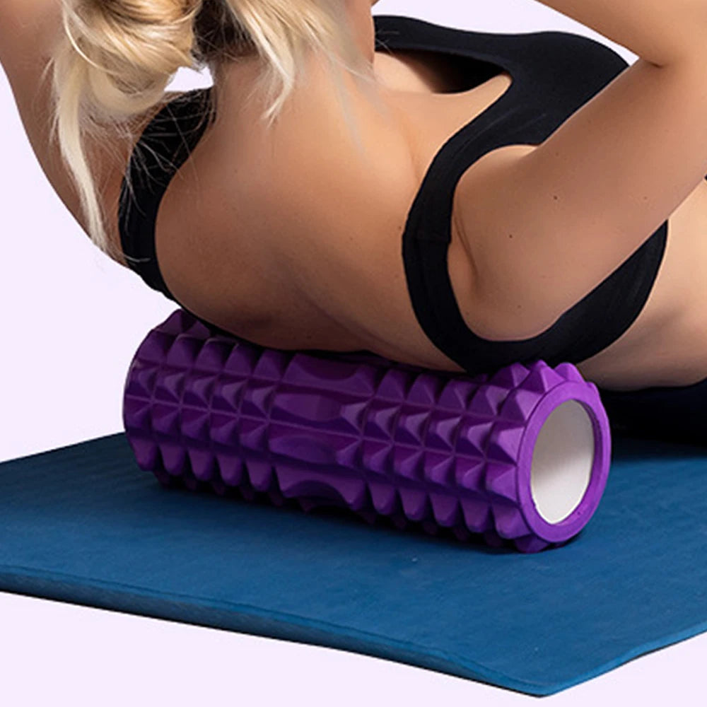 1pc Foam Massage Roller, Hollow Yoga Column Fitness Equipment for