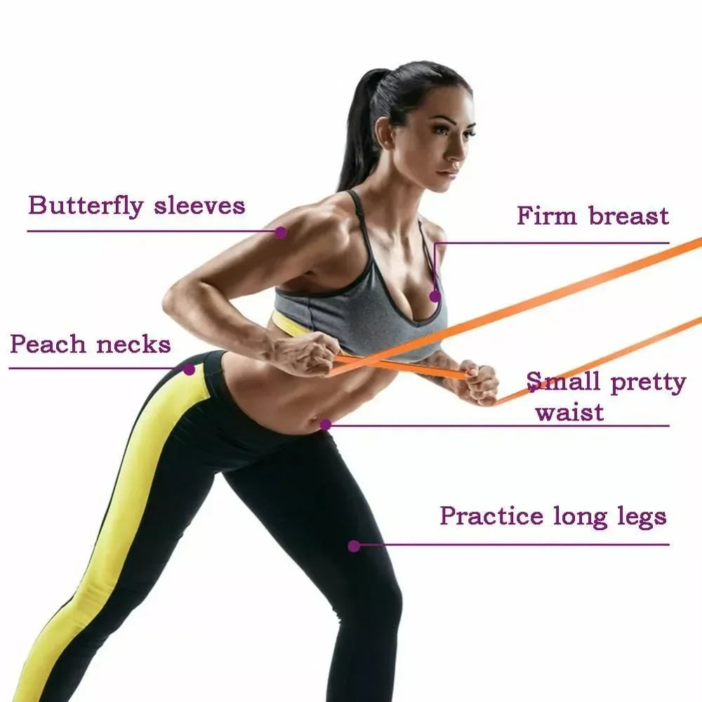 5~120lbs Fitness Resistance Band Boxing Agility Training Workout Gym
