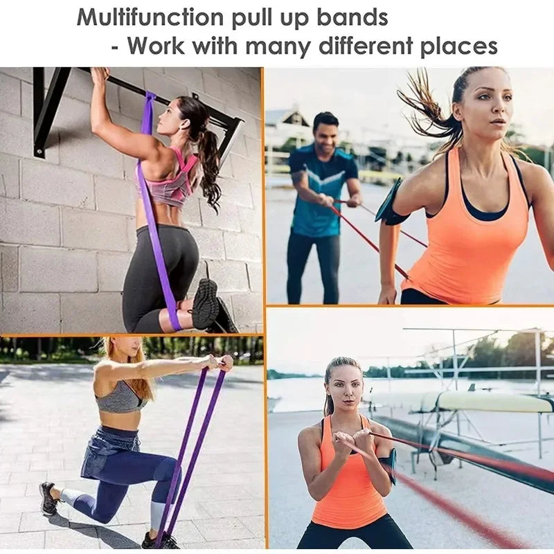 5~120lbs Fitness Resistance Band Boxing Agility Training Workout Gym