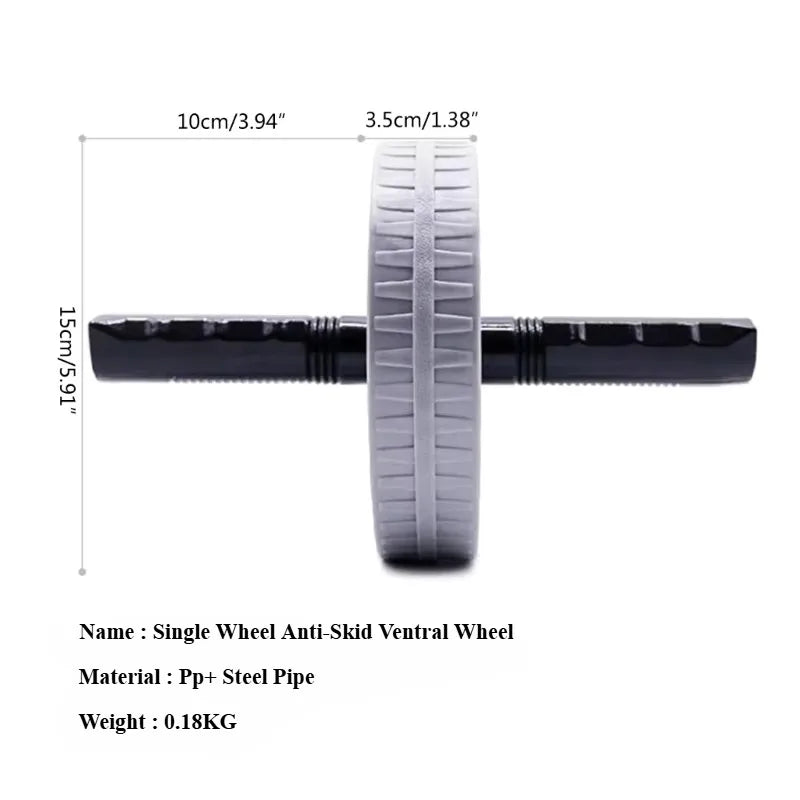 1Pcs Abdominal Wheel Strong Load Bearing Non-slip Roller Strengthen