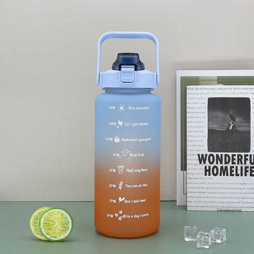 2L Outdoor Large Capacity Sport Water Bottle Creative Plastic Cup