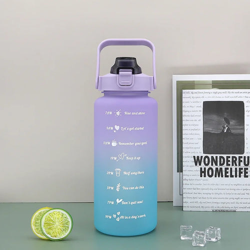 2L Outdoor Large Capacity Sport Water Bottle Creative Plastic Cup