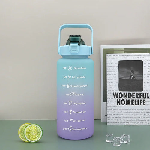 2L Outdoor Large Capacity Sport Water Bottle Creative Plastic Cup