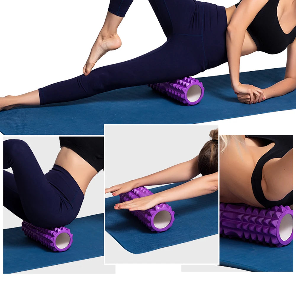 1pc Foam Massage Roller, Hollow Yoga Column Fitness Equipment for